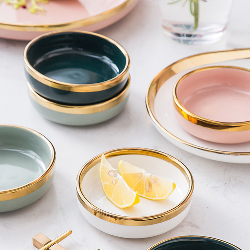 Keraminio padažo indo panirimo lėkštė Mažas patiekalas Mini sviestas garstyčios sušių actas sojų patiekalų prieskonių lėkštės restorano barui