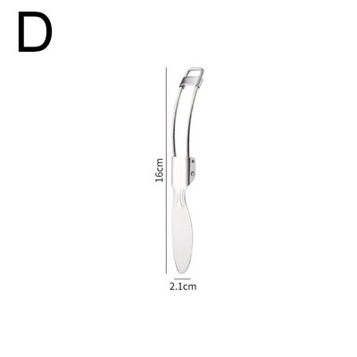 1vnt Nešiojami stalo reikmenys, nerūdijančio plieno stalo įrankiai, sulankstomi šaukštai, lazdelės, įrankiai, kelionių iškylų stovykla, vaikų Bento pietų stalo įrankiai