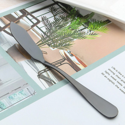 Shine Black Hotel Set de tacamuri din otel inoxidabil Lingurita de cafea Cutit de friptura Furculite Lopata de prajituri Tacâmuri de mancare occidentala Accesorii pentru banchet