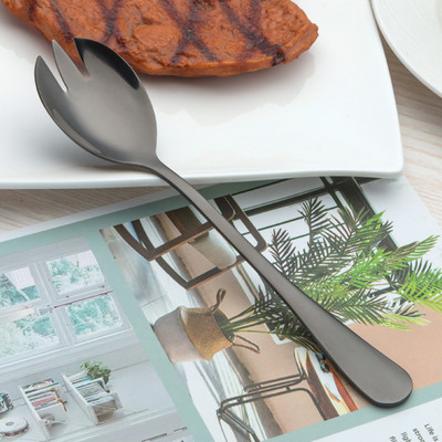 Shine Black Hotel Set de tacamuri din otel inoxidabil Lingurita de cafea Cutit de friptura Furculite Lopata de prajituri Tacâmuri de mancare occidentala Accesorii pentru banchet