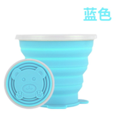 Összecsukható csésze Összecsukható teleszkópos szilikon vizes palack kültéri utazási gyermekpohár Teáscsészék edény kancsó ivóvíz Copa