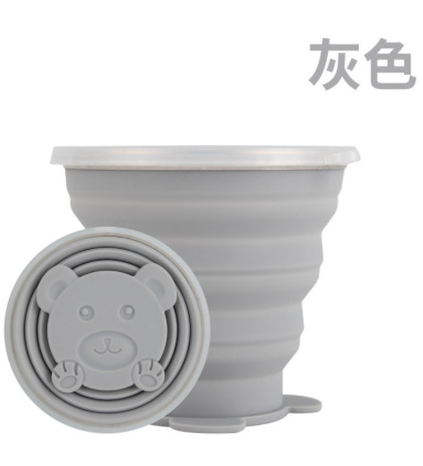 Összecsukható csésze Összecsukható teleszkópos szilikon vizes palack kültéri utazási gyermekpohár Teáscsészék edény kancsó ivóvíz Copa