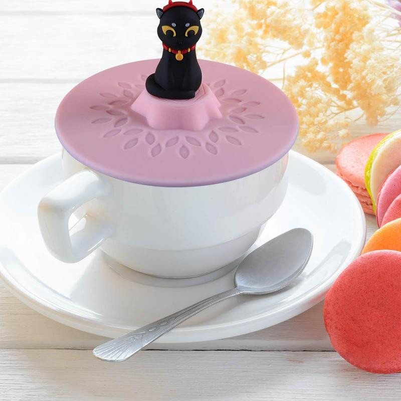 Huse pentru pahare din silicon Capac moale reutilizabil pentru pahare Capac pentru pahare din sticla rezistenta la caldura Căni rezistente la praf Capac pentru pahare pentru casă Accesoriu în aer liber