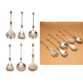 „Pasidaryk pats“ karoliukais dekoruotas desertinis šaukštas nerūdijančio plieno salotų šaukštas Paprastas dekoratyvinis karoliukais papuoštas stalo reikmenų deserto serviravimo šaukštas