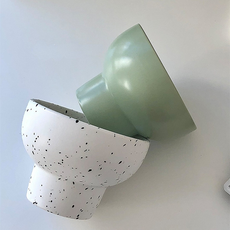 4 hüvelykes retro kerámia tál aranyos rizstészta tál Gabonaleves desszert uzsonna fagylalttál konyhai étkészlet