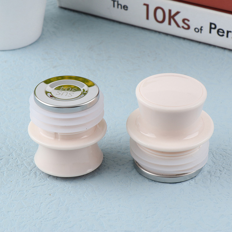 1vnt termoso butelio kamštis nerūdijančio plieno silikoninis virdulio dangtelis karšto vandens dangtelis termoso puodelio priedams atsarginių dalių