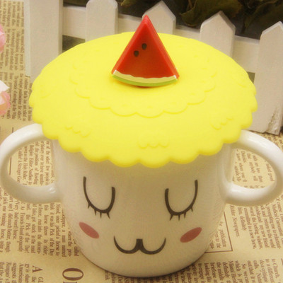 1db szilikon csésze fedelek hőálló, újrafelhasználható zárt burkolatú konyhai kiegészítők teáscsésze szívósapka Szivárgásmentes csészék fedél