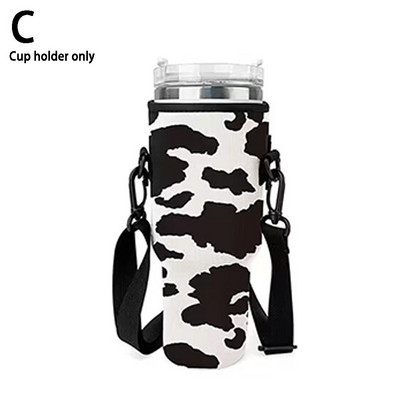 Μεταφορέας μπουκαλιών νερού με τσέπη τηλεφώνου για απλό μοντέρνο ποτήρι Stanley 40 Oz με σβήσιμο λαβής για περπάτημα ταξιδεύοντας O3B7