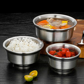 Dvisluoksnis izoliuotas nerūdijančio plieno ryžių dubuo Ramen Vaisiai greitai paruošiami makaronai Sriubos dubenys Buitiniai stalo reikmenys Virtuvės reikmenys