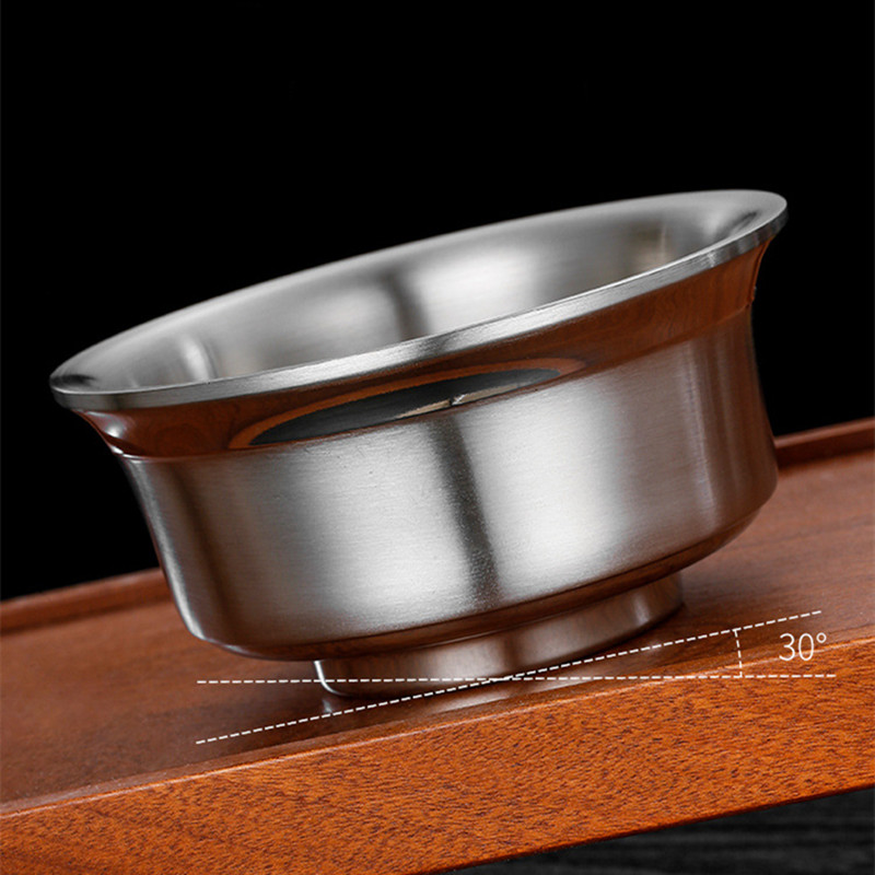 Dvisluoksnis izoliuotas nerūdijančio plieno ryžių dubuo Ramen Vaisiai greitai paruošiami makaronai Sriubos dubenys Buitiniai stalo reikmenys Virtuvės reikmenys