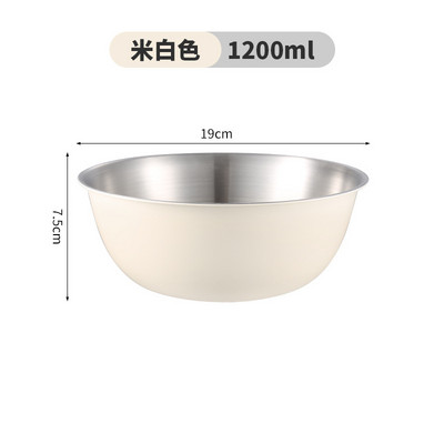 Didelės talpos nerūdijančio plieno salotų dubenys japoniškų metalinių vaisių ramen makaronų kepimo dubuo su skalsiais indais virtuvės reikmenimis