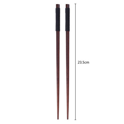 Puidust söögiriistade komplekt Puidust lusika kahvel Jaapani stiilis lusika kahvel Söögipulkade komplekt Pika varrega õhtusöögi lusikas Kaasaskantav lauanõu koos kotiga