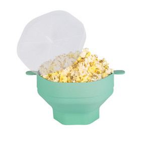 Pagrindinis mikrobangų krosnelės spragėsių spragėsis silikoninis spragėsių gamintojas Sulankstomas mikrobangų dubuo su rankenomis Virtuvės priedai