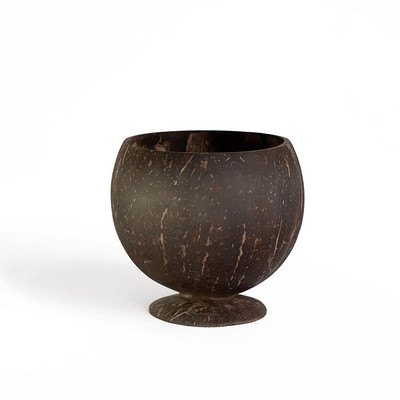 Smėlio spalvos natūraliai dekoruotas lukštas kokoso dubuo vaisių salotos makaronai ryžių dubuo mediniai jogurtiniai indai Rankdarbiai namų dekoracijos