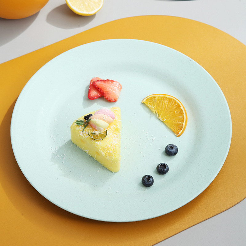 Nisuõlgedest õhtusöögitaldrik Purunematu korduvkasutatav kergekiust magustoidulauanõud Pitsakandik Nõud Kauss Köögitarbed 25 cm