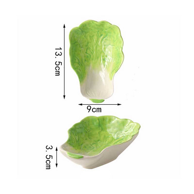 Buitinis keraminis kopūstų sojos padažo patiekalas acto skonio lėkštė karštas puodas prieskonių panardinimo indai Maži šalti daržovių dubuo