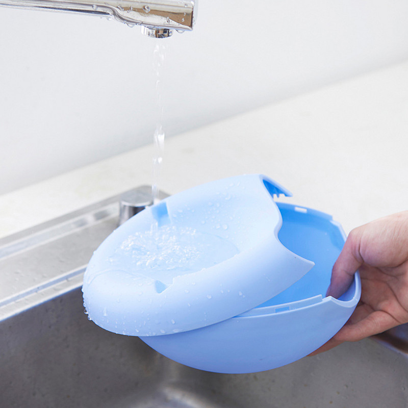 Plastikust kahekihiline suupistekauss, laisk suupistekauss, puuviljakauss ja mobiiltelefoni kronstein, esemete taldrikukauss