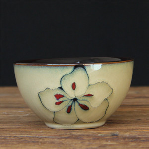 Loomingulised ja isikupärased keraamilised lauanõud majapidamises kasutatav riisikauss väike köögiviljakauss Jaapani stiilis ja tuuleahju glasuur