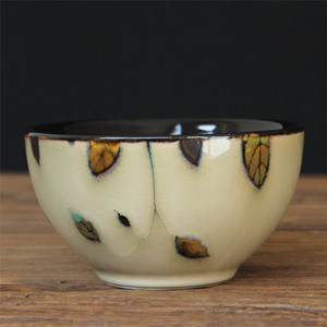 Loomingulised ja isikupärased keraamilised lauanõud majapidamises kasutatav riisikauss väike köögiviljakauss Jaapani stiilis ja tuuleahju glasuur