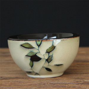 Loomingulised ja isikupärased keraamilised lauanõud majapidamises kasutatav riisikauss väike köögiviljakauss Jaapani stiilis ja tuuleahju glasuur