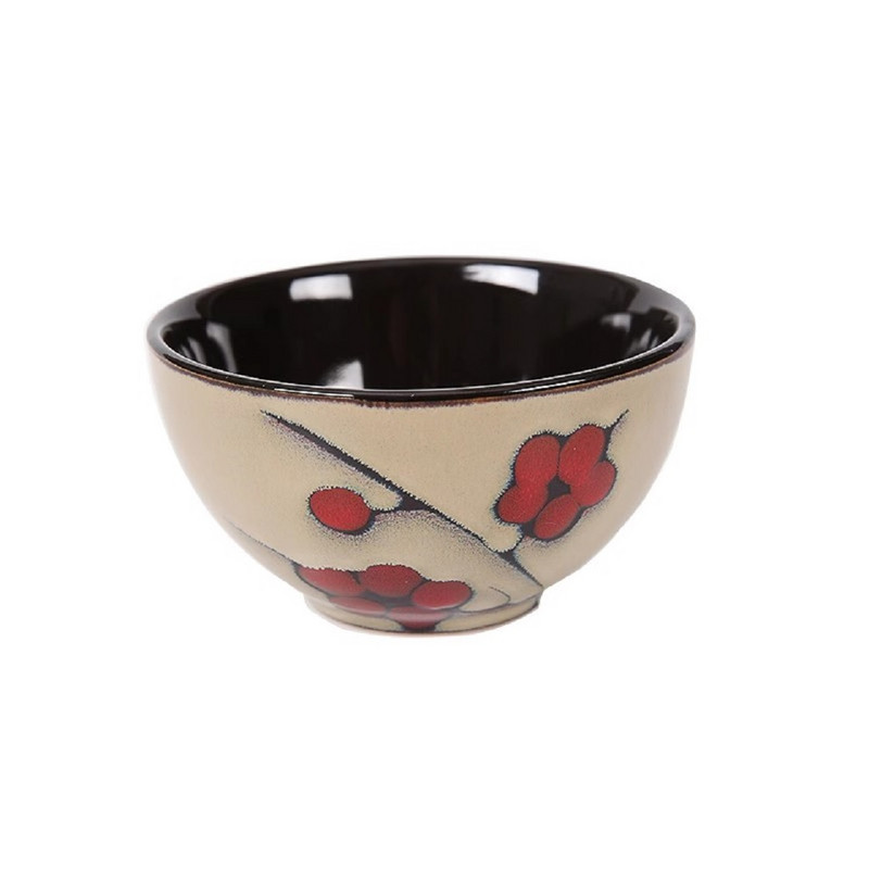 Loomingulised ja isikupärased keraamilised lauanõud majapidamises kasutatav riisikauss väike köögiviljakauss Jaapani stiilis ja tuuleahju glasuur