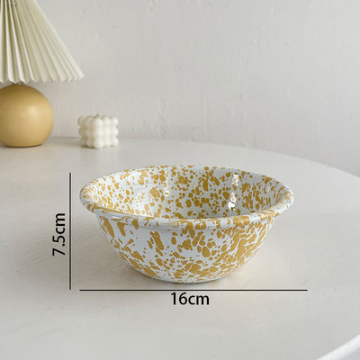 Moodne emailiga õhtusöögitaldrik Loov üleglasuurvärviline hommikusöögileivapann Pärastlõunatee Magustoidu organiseerija Köögitarvikud