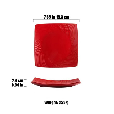 Europos stiliaus keraminės lėkštės vakarienės patiekalas salotos vaisių dubuo kvadratinis desertas vestuvės Šeimos vakarienės lėkštės Dekoratyvinis stalo įrankių rinkinys