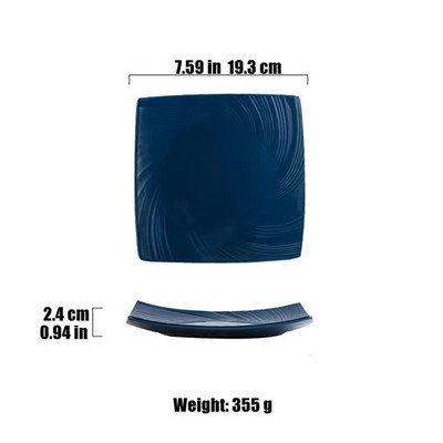 Europos stiliaus keraminės lėkštės vakarienės patiekalas salotos vaisių dubuo kvadratinis desertas vestuvės Šeimos vakarienės lėkštės Dekoratyvinis stalo įrankių rinkinys