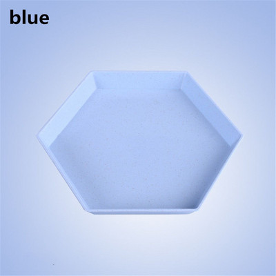 Šešiakampis vakarėlio desertų padėklas Užkandžiai Kviečių šiaudeliai Sutirštinti padėklai Vaisių lėkštė Daugiafunkcis virtuvės priedai Indai