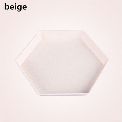 Šešiakampis vakarėlio desertų padėklas Užkandžiai Kviečių šiaudeliai Sutirštinti padėklai Vaisių lėkštė Daugiafunkcis virtuvės priedai Indai