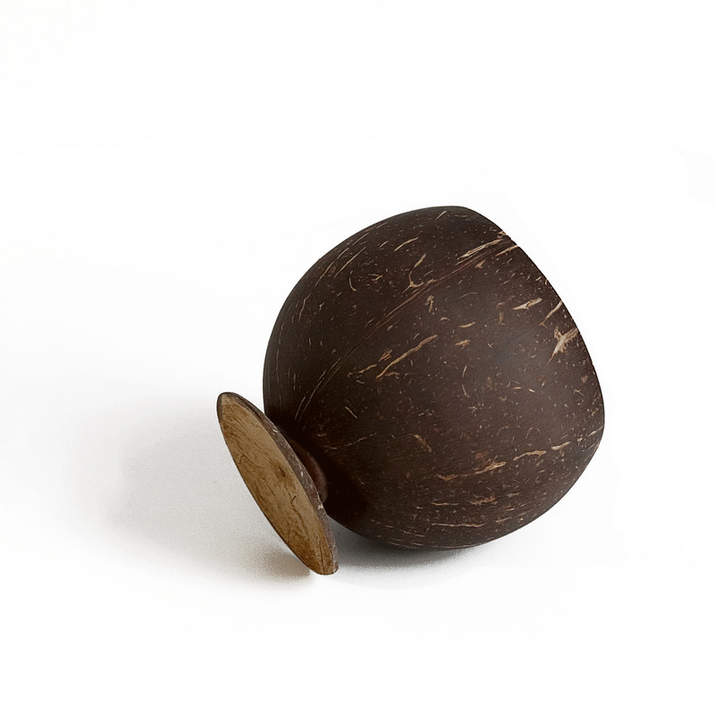 Natūralios universalios salotos vaisiai pienas arbatos kokosų dubuo Rankų darbo virtuvės laikymo dubuo Kokoso kevalų puodelis kokoso kevalo dubuo