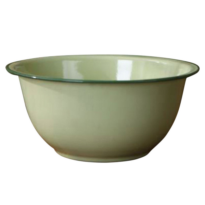 Emalio baseinas Buitinis emalio baseinas sustorėjęs emalio dubuo Maisto laikymo indas virtuvei