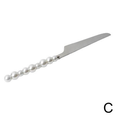 Sidabrinės spalvos mados perliniai stalo įrankiai nerūdijančio plieno kūrybiškumo dovana stalo reikmenys 304 perlų peilis šakutė Šaukštas mieli stalo įrankių priedai