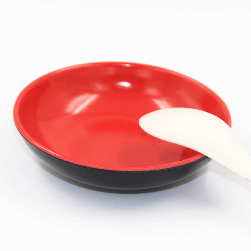 4 keramičke posude za umak Tanjuri sa začinima od melamina Desertno predjelo Posuda za užinu Mali tanjur za posluživanje za kućni restoran Crveni