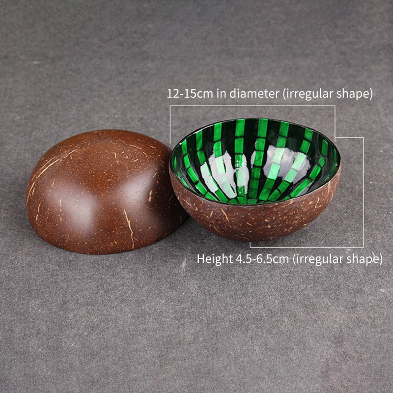 Kókuszos tálak Fából csiszolt gyümölcssaláta tészta rizstál bio kókuszolajjal Természetes diótálak Konyhai eszköz