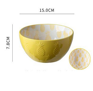 Asmeninis keramikinis dubuo rankinis buitinis keramikos mažas dubuo 6 colių 6 colių gėlės ir augalai Indai