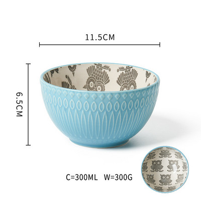 Asmeninis keramikinis dubuo rankinis buitinis keramikos mažas dubuo 6 colių 6 colių gėlės ir augalai Indai