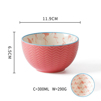 Asmeninis keramikinis dubuo rankinis buitinis keramikos mažas dubuo 6 colių 6 colių gėlės ir augalai Indai