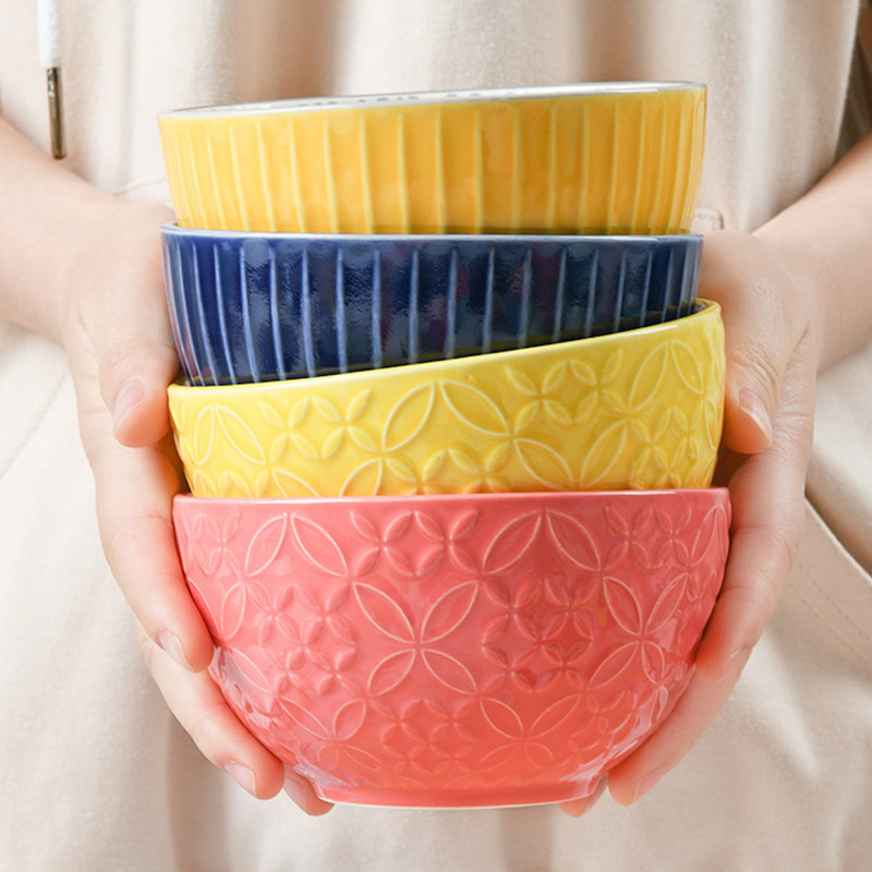 Asmeninis keramikinis dubuo rankinis buitinis keramikos mažas dubuo 6 colių 6 colių gėlės ir augalai Indai