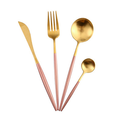 Kallis toidulauanõude komplekt roostevabast terasest võinoad söögipulk praad nuga kahvel kohvilusikas teelusikas hõbenõude komplektid pulma