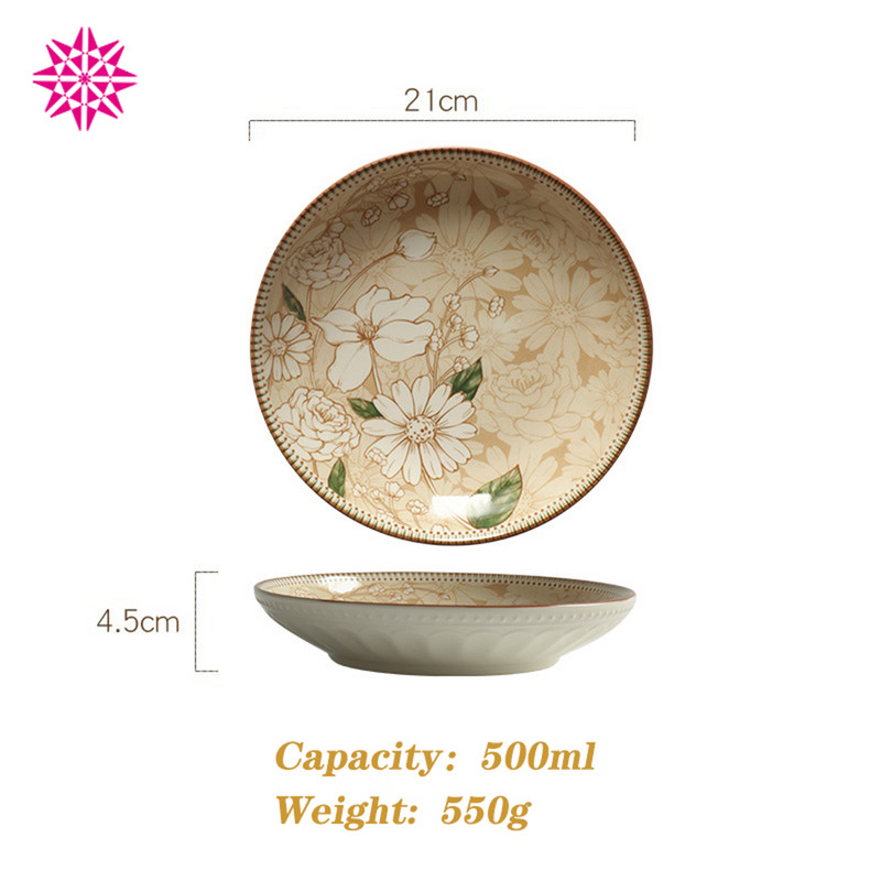 „Camellia 8“ virtuvės diskas, desertas, salotos, užkandis, maža vakarienė ir kt. lėkštė. Galima plauti mikrobangų krosnelėje, orkaitėje ir indaplovėje, atspari įbrėžimams