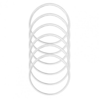 Saugių puodelių sandarinimo žiedai Nesandariai silikono tarpiklių keitimo rinkinys vandens puodeliams 6 ekologiški maistiniai O žiedai, kad būtų lengviau