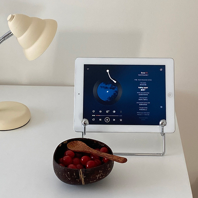 Natūralus kokoso dubuo Mediniai rankų darbo kokosiniai dubenys valgomiesiems indams su šaukštu Desertinių vaisių salotų maišymo ryžiai 12-15cm