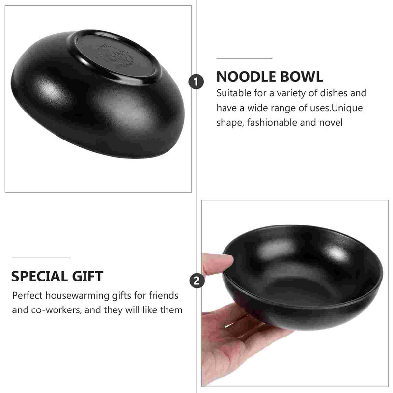 Japoniškų ramen makaronų dubenėlių rinkinys sriubos salotoms ir ryžiams – azijietiški melamino dubenys Miso Pho ir vaisių desertams