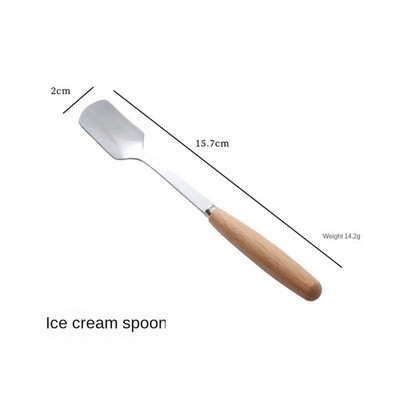 Μαχαίρι γιαπωνέζικο στυλ Ξύλινη λαβή από ανοξείδωτο ατσάλι Πιρούνι μαχαιριού Κουτάλι Western Food Steak Μαχαίρι Επιτραπέζια σκεύη Chopsticks Πιρούνι για επιδόρπιο φρούτων