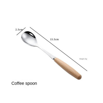 Μαχαίρι γιαπωνέζικο στυλ Ξύλινη λαβή από ανοξείδωτο ατσάλι Πιρούνι μαχαιριού Κουτάλι Western Food Steak Μαχαίρι Επιτραπέζια σκεύη Chopsticks Πιρούνι για επιδόρπιο φρούτων