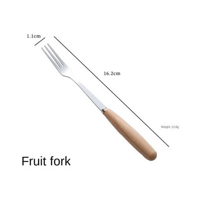 Μαχαίρι γιαπωνέζικο στυλ Ξύλινη λαβή από ανοξείδωτο ατσάλι Πιρούνι μαχαιριού Κουτάλι Western Food Steak Μαχαίρι Επιτραπέζια σκεύη Chopsticks Πιρούνι για επιδόρπιο φρούτων