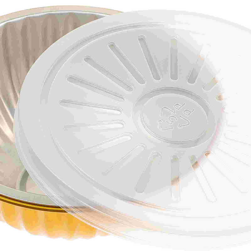 20 τμχ Φύλλα αλουμινίου για φαγητό Μπολ Αποθήκευση μιας χρήσης Αξεσουάρ Bbq Στρογγυλό εστιατόριο Συσκευασία σε πακέτο Δοχεία μπάρμπεκιου