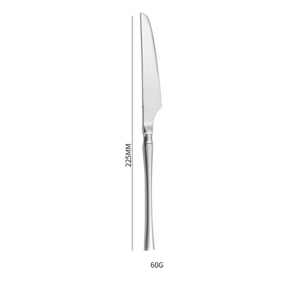 Επιτραπέζια σκεύη από ανοξείδωτο ατσάλι Λεπτά σκεύη μέσης για κουζίνα ξενοδοχείου Δυτική τραπεζαρία Μπριζόλα Μαχαίρι Πιρούνι Κουτάλι Σετ κουταλιού