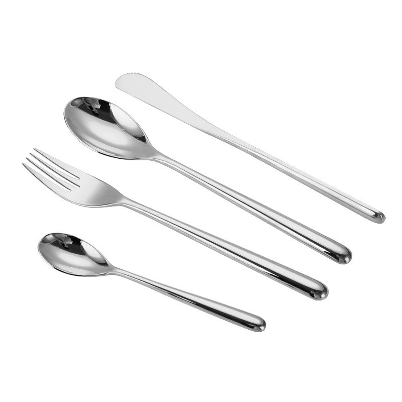 4 tk söögiriistade komplekt 18/10 roostevabast terasest lauanõud nuga kahvel lusikas ümmarguse käepidemega helekuldsed söögiriistad luksusliku õhtusöögi tarviku kingitus